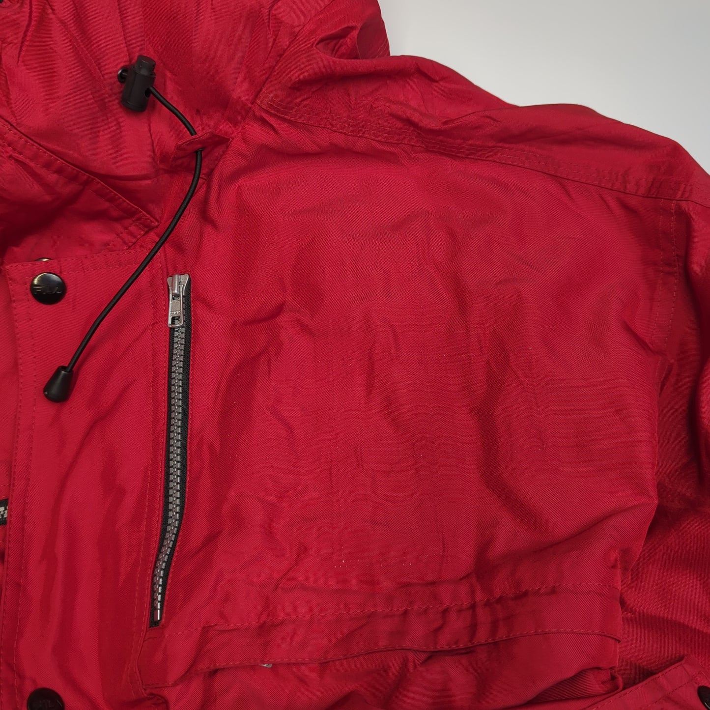 Fila Red Vintage Retro Windbreaker Jacket Men Size Large