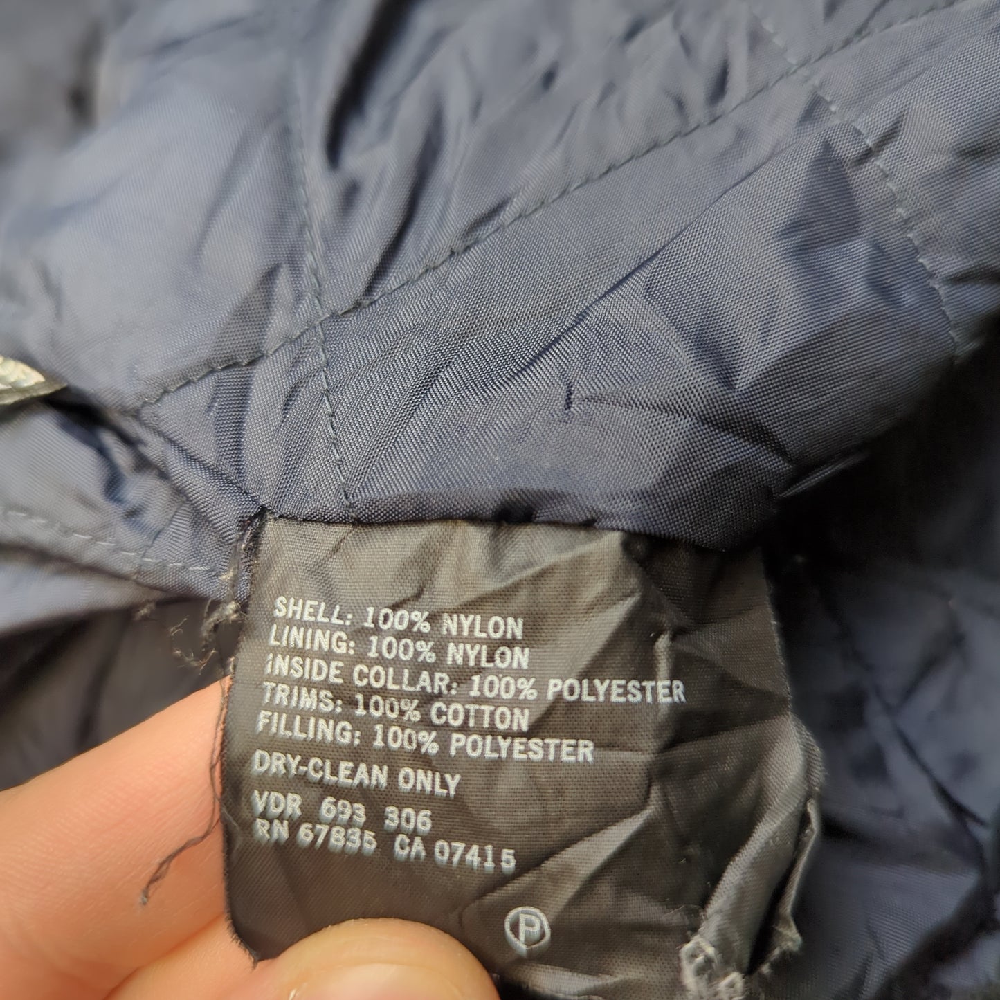 Nautica Vintage NX2000  Navy Bomber Jacket Men Size XL