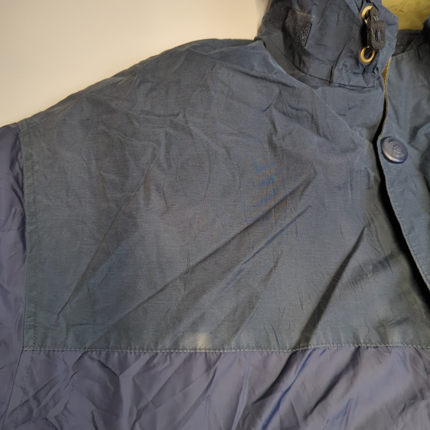 Nautica Vintage Navy Bomber Jacket Fleece Lined Men Size XL