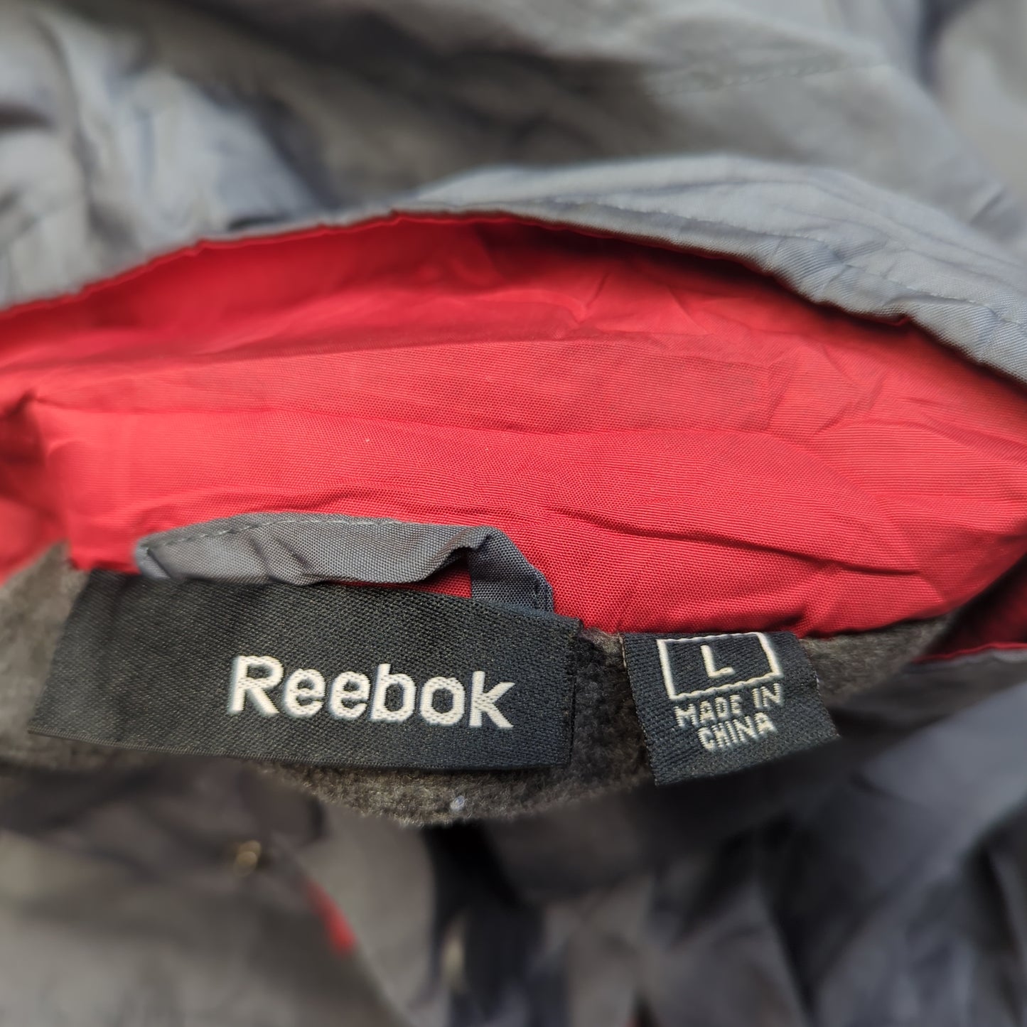 Reebok Vintage Special Olympics Grey Windbreaker Jacket Men Size Large