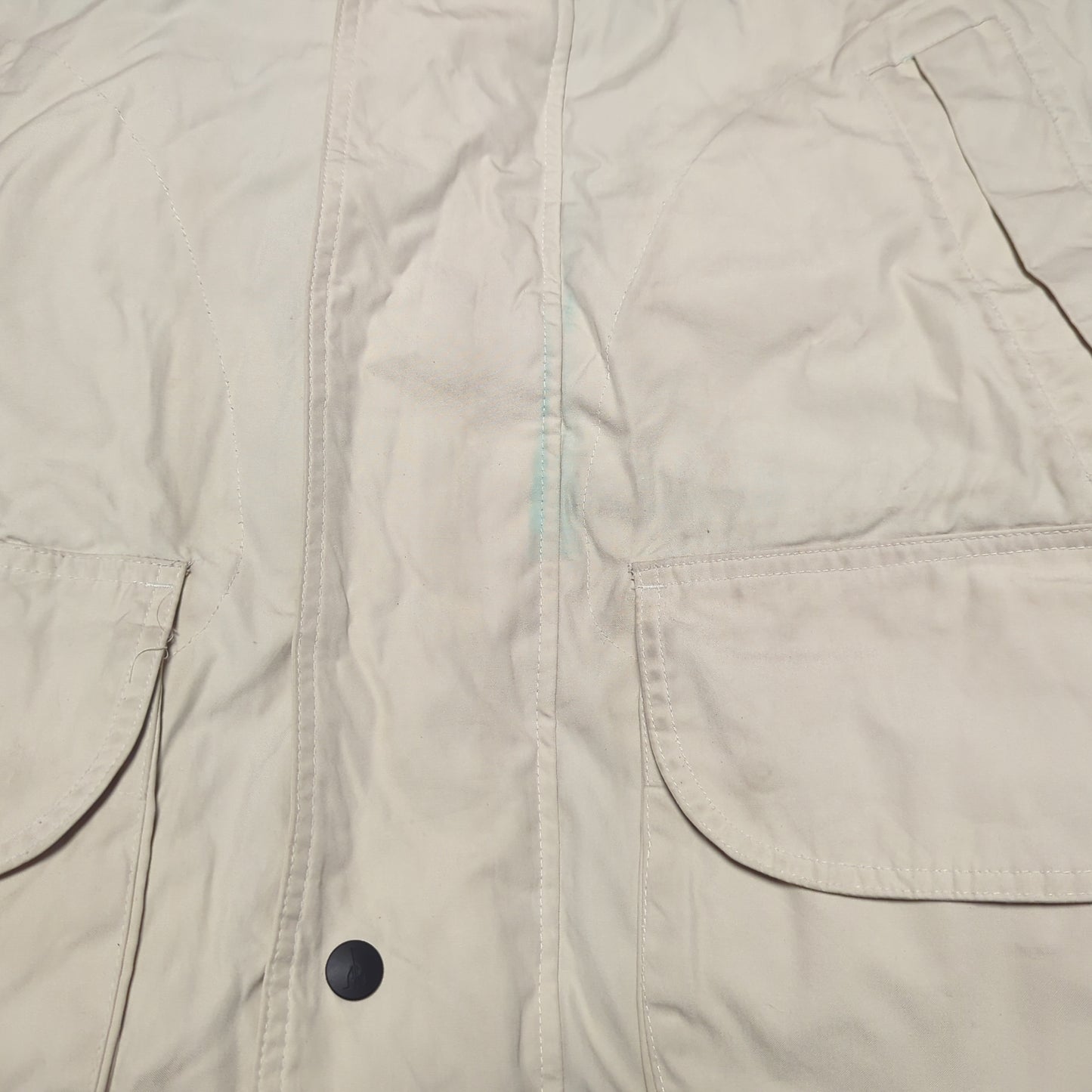 Nautica White Vintage Windbreaker Jacket Men Size XL