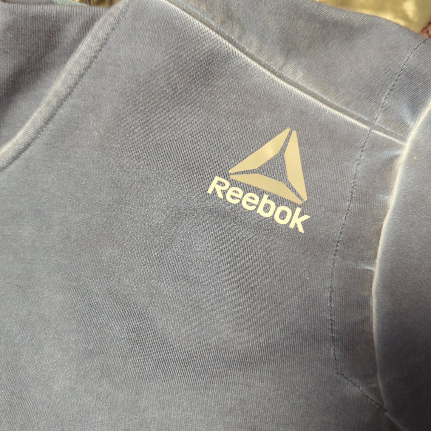 Reebok Blue Full Zip Hoodie Men Size Large
