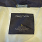 Nautica Vintage White Full Zip Bomber Jacket Men Size Large