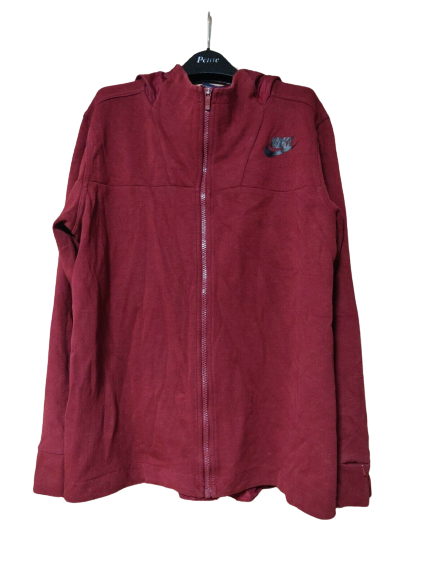 Nike Red Full-Zip Hoodie Men Size XL