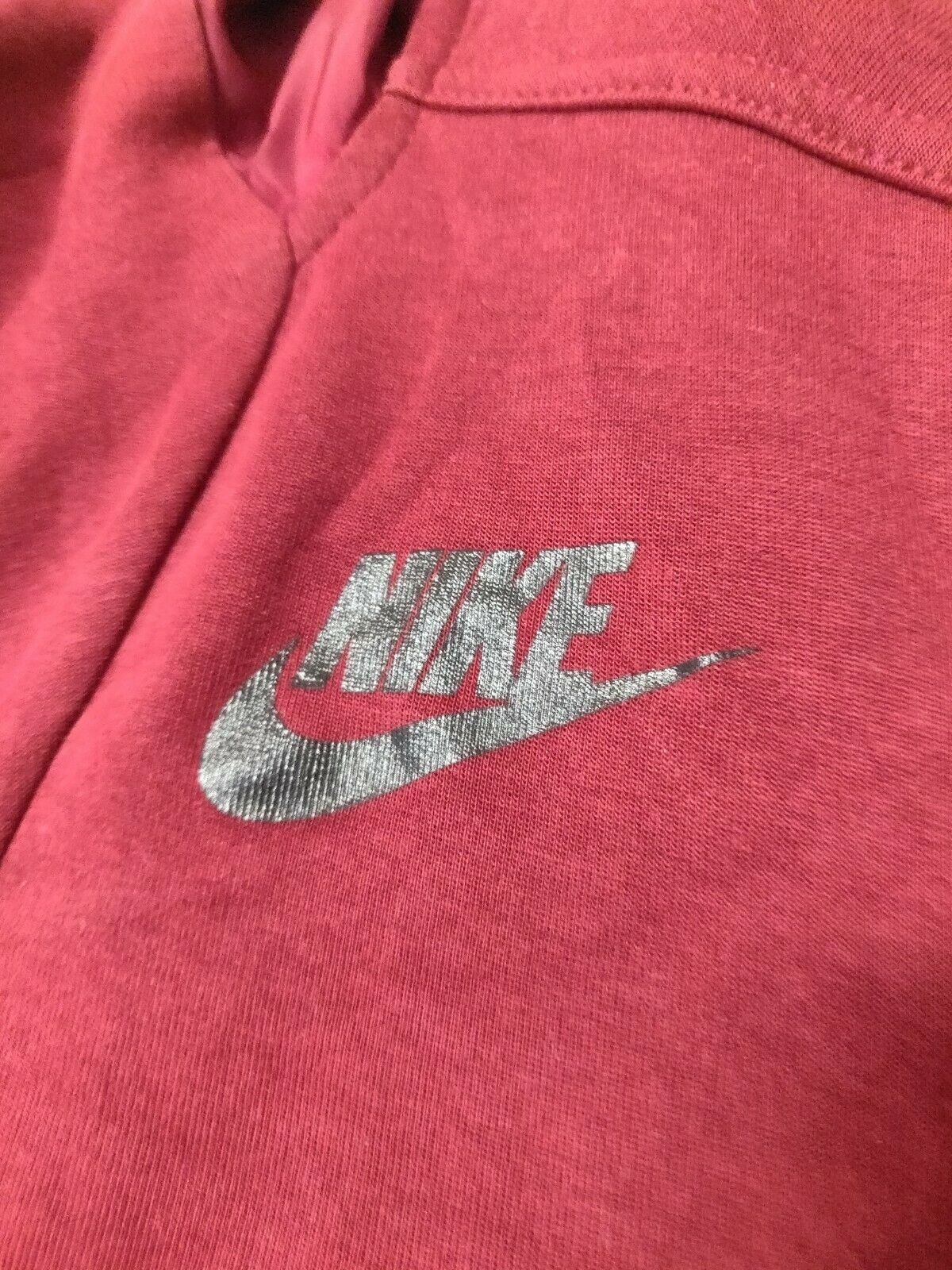 Nike Red Full-Zip Hoodie Men Size XL
