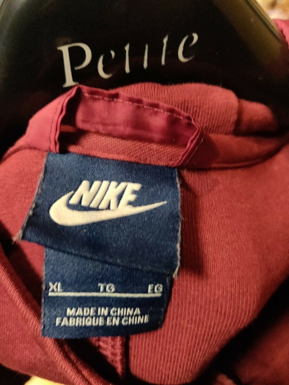 Nike Red Full-Zip Hoodie Men Size XL