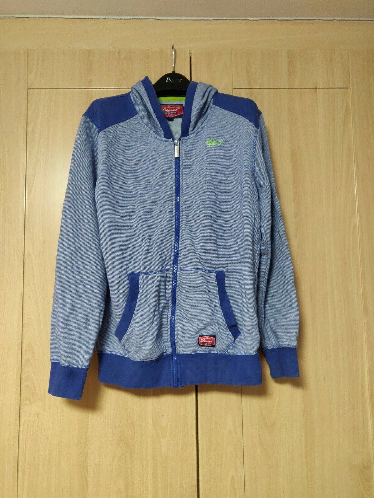 Diesel Vintage 1979 Blue Full Zip Hoodie Boys 15 Age