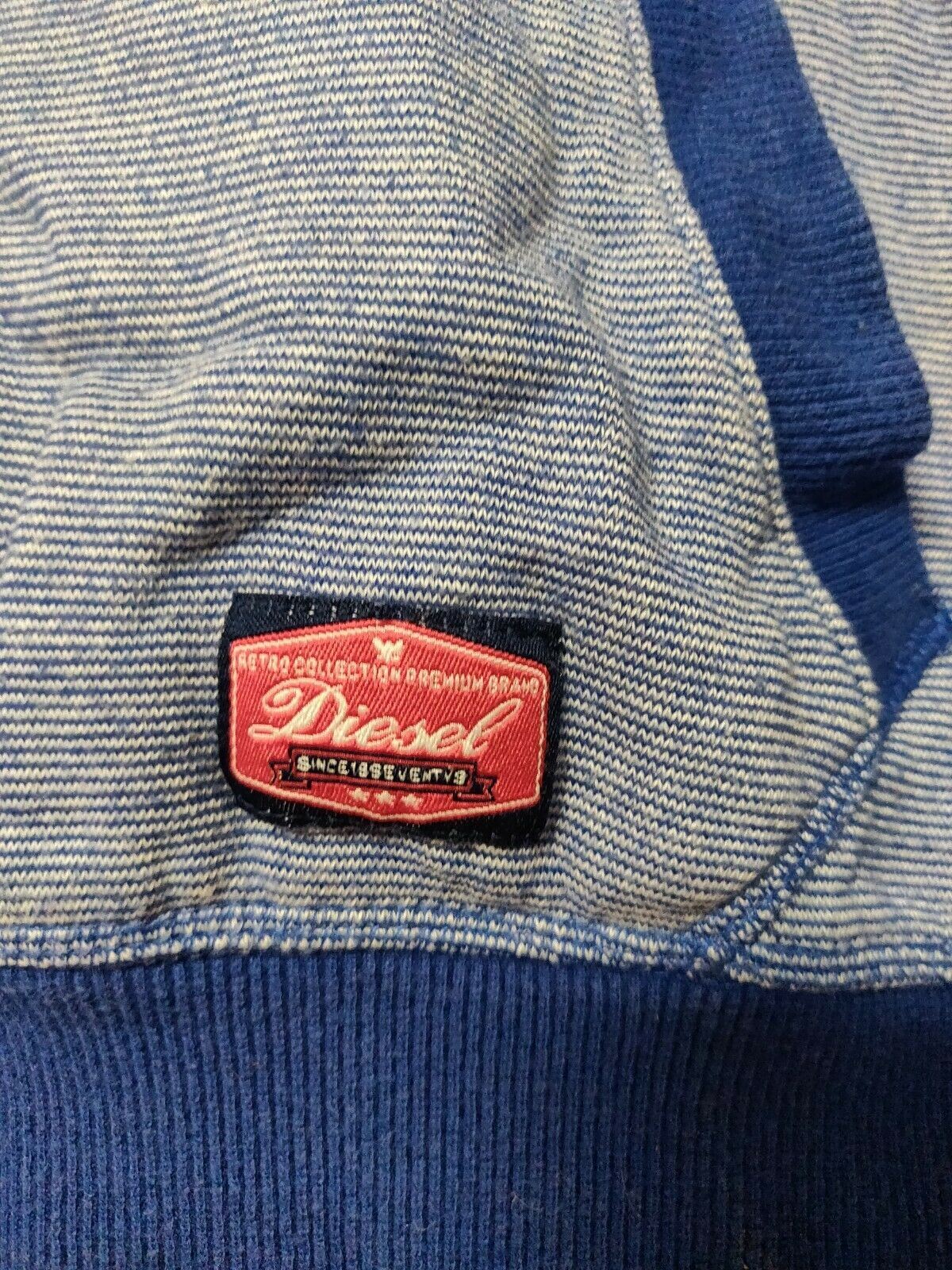 Diesel Vintage 1979 Blue Full Zip Hoodie Boys 15 Age