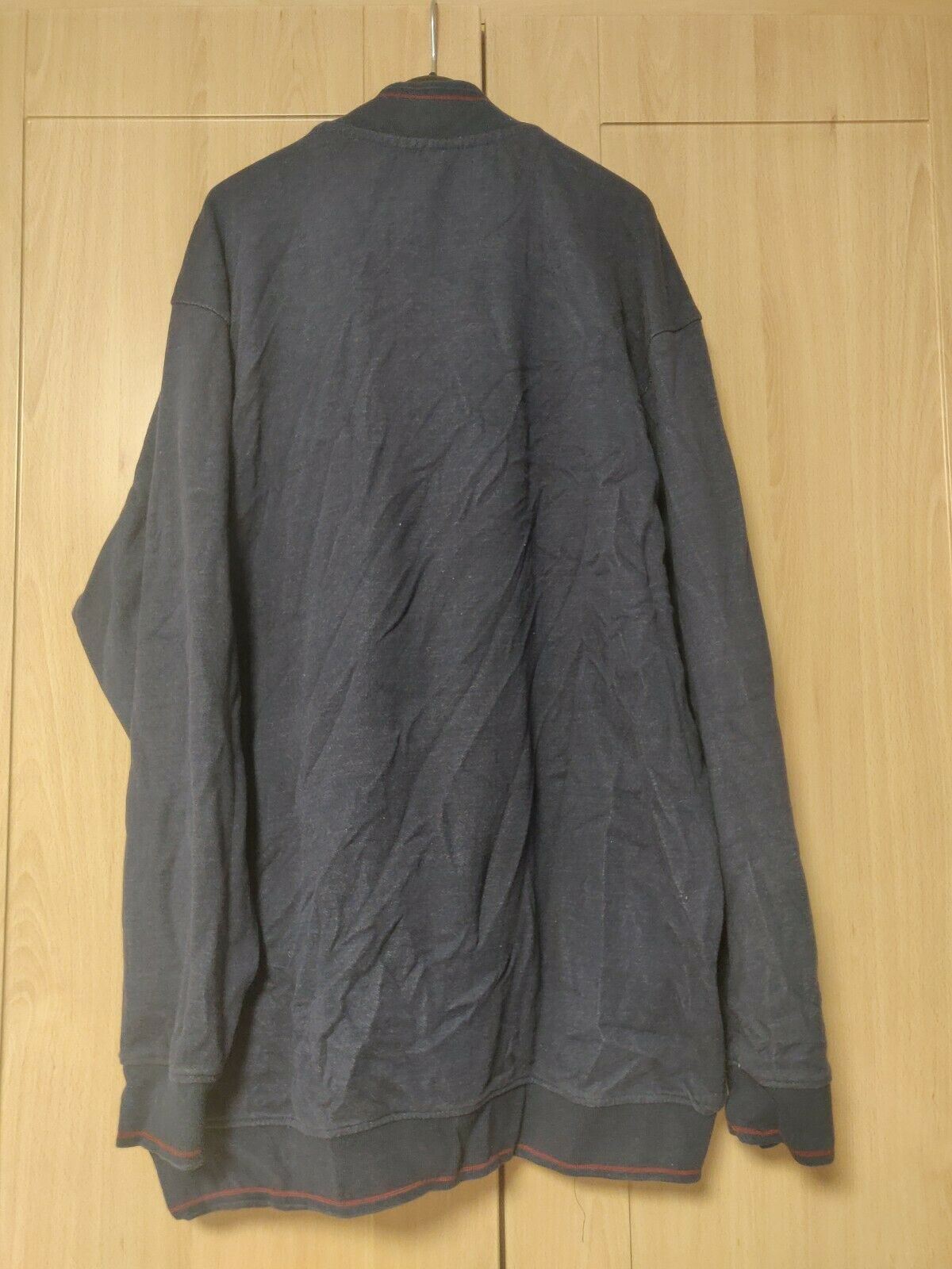 Kam Jeans Vintage Grey Half-Zip Sweatshirt Jumper Men Size 2XL