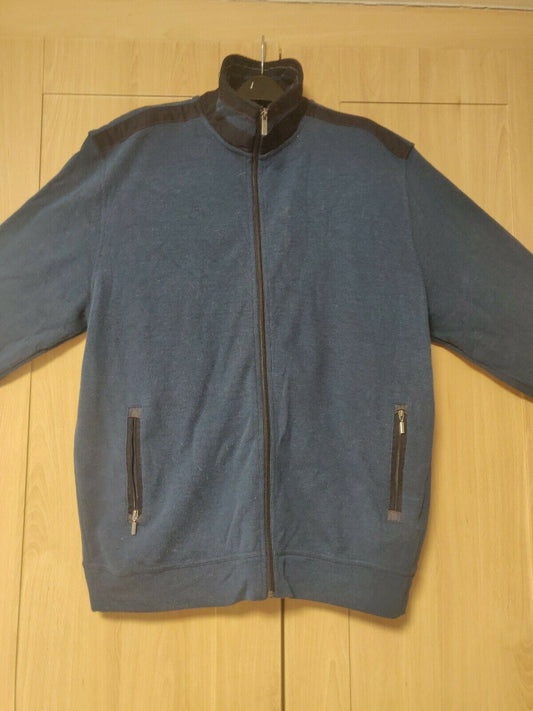 First Issue Vintage Blue Full Zip Jacket Men Size 2XL
