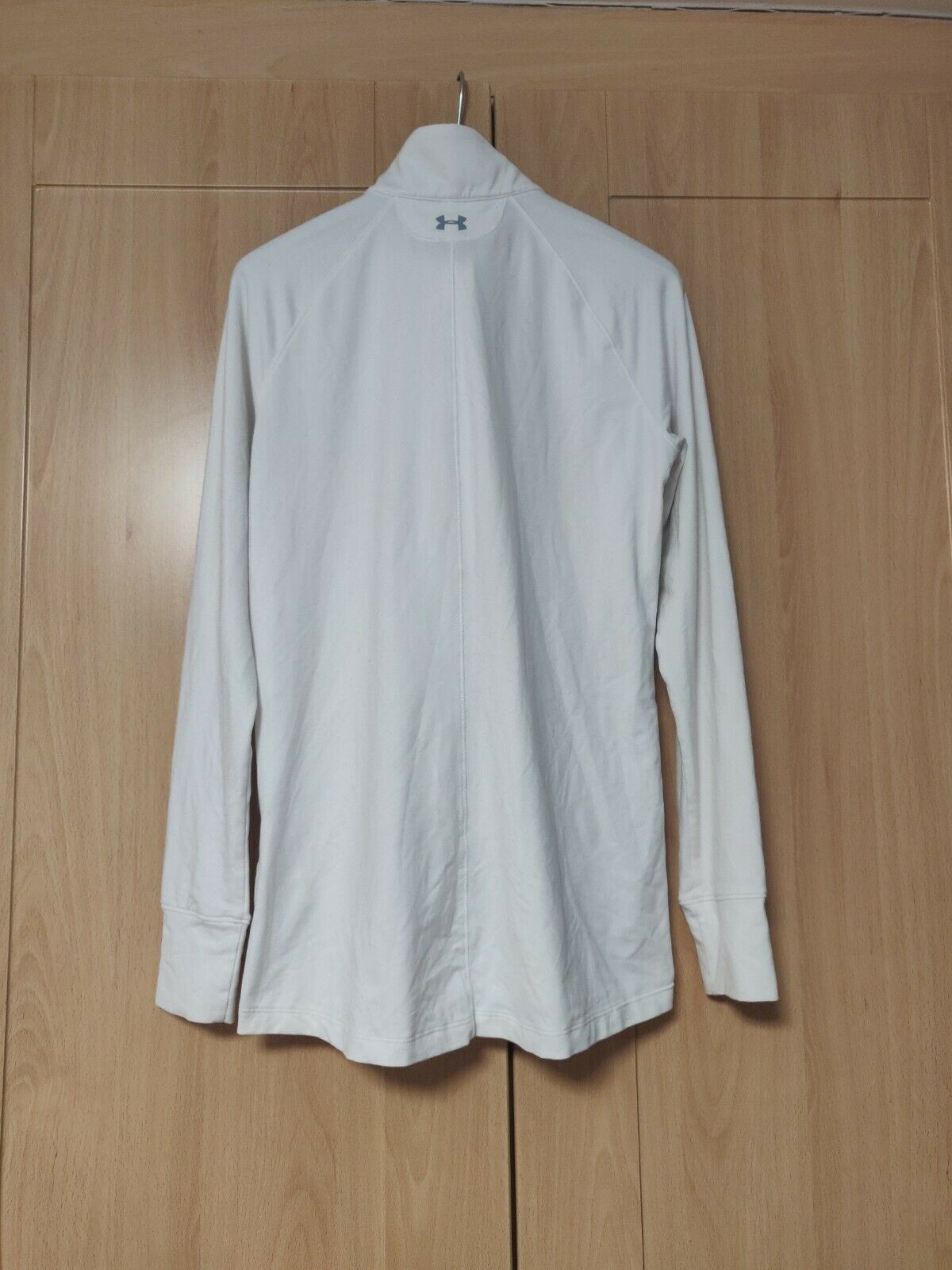 Under Armour White Half-Zip Sweatshirt Men Size small