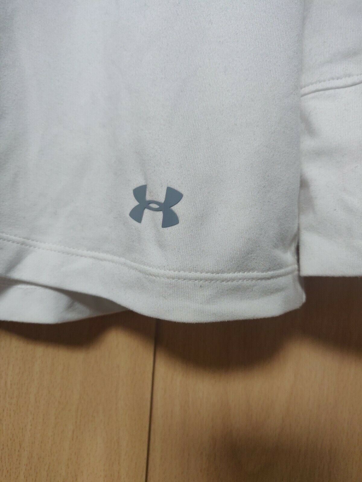 Under Armour White Half-Zip Sweatshirt Men Size small
