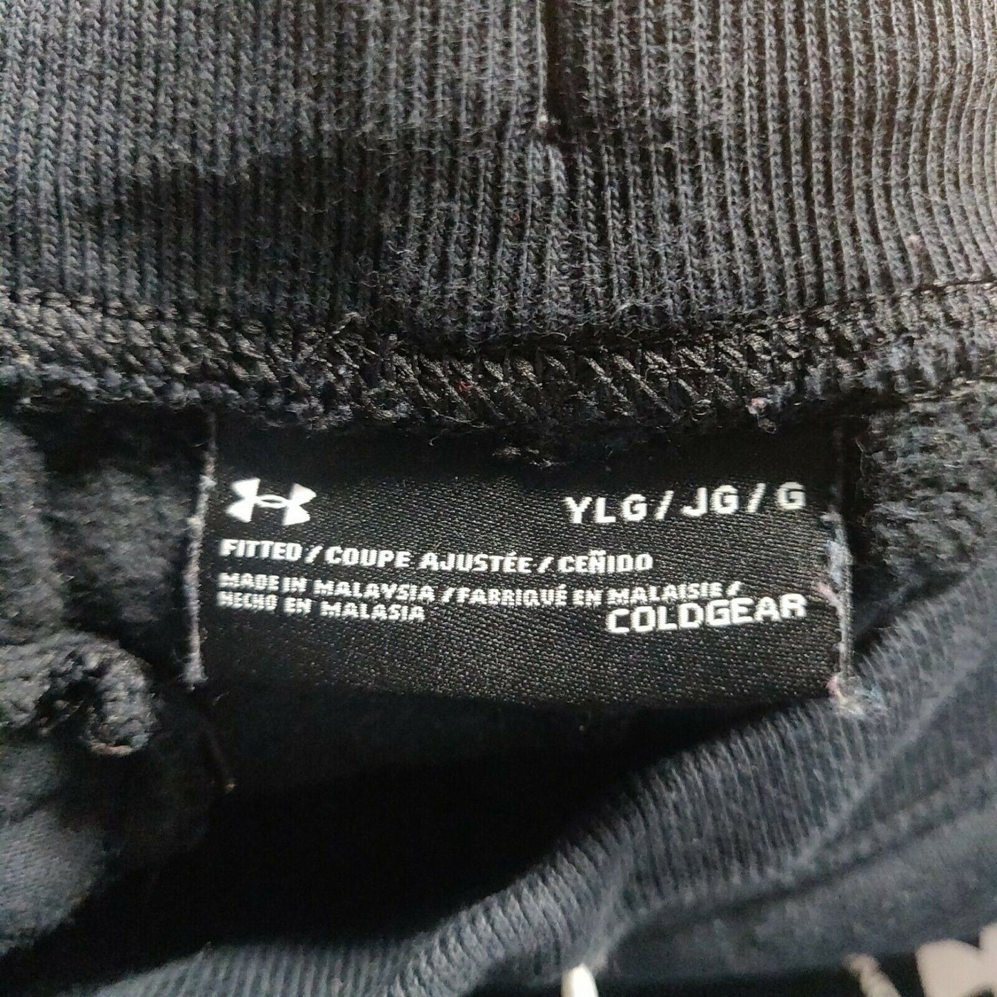 Under Armour Cold Gear Navy Fitted Joggers Boys Size YLG