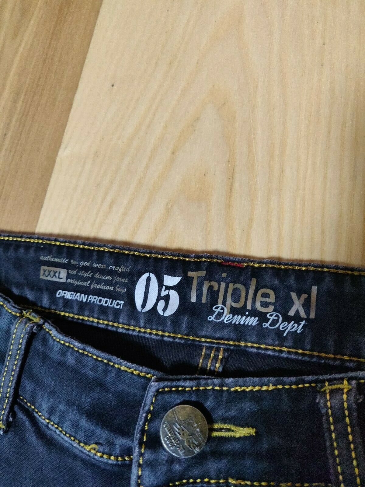 Triple XL 2005 Series Cloud Blue Denim Jeans Men Size W34/L29