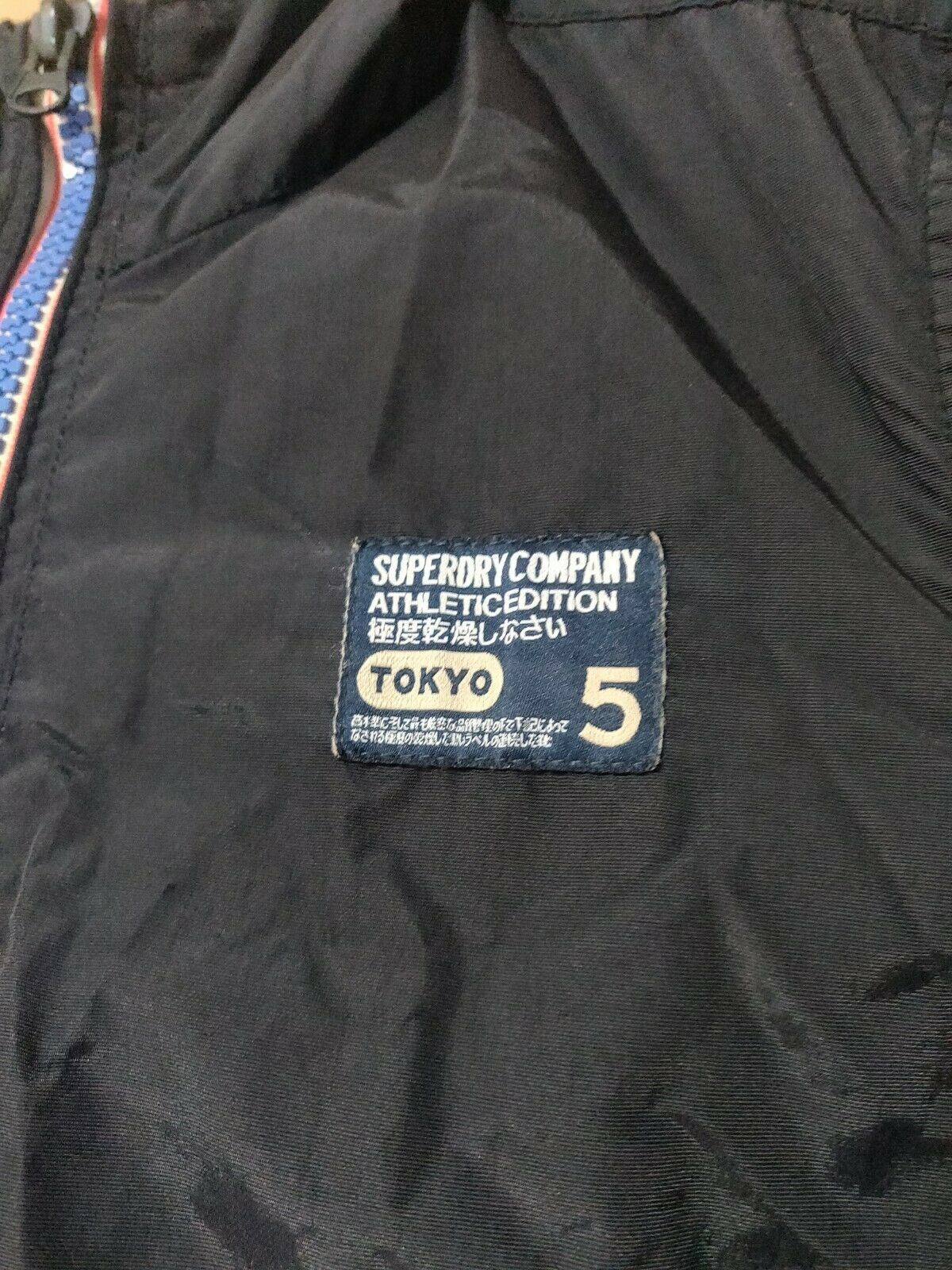 Superdry Athletic Edition Black Windcheater jacket Men Size Small