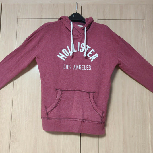 Hollister Los Angeles Red Pullover Hoodie Women Size Small