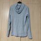 H.N.Y Vintage Grey Pullover Hoodie 1/4 Button Women Size Medium