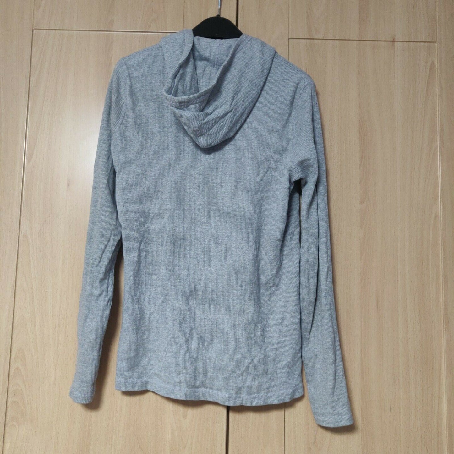 H.N.Y Vintage Grey Pullover Hoodie 1/4 Button Women Size Medium