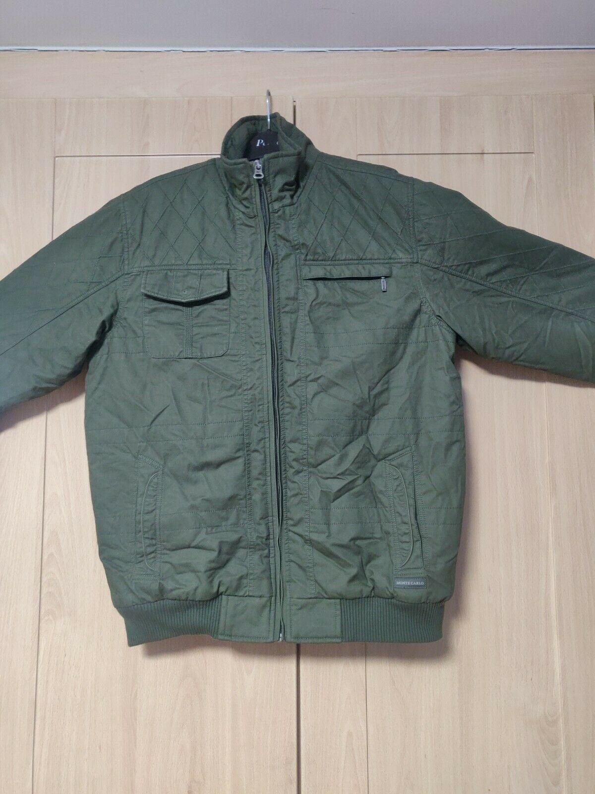 Monte Carlo Green Bomber Jacket  Men Size XL