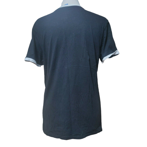 Adidas Black 3 Stripes T-shirt Short Sleeve Women Size UK 8