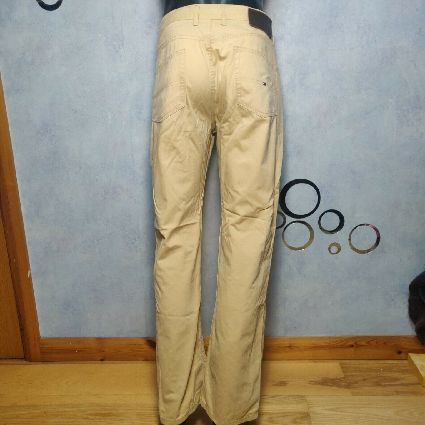 Tommy Hilfiger Brooklyn Yellow Regular Fit Chinos Trousers Men Size 34W/32L