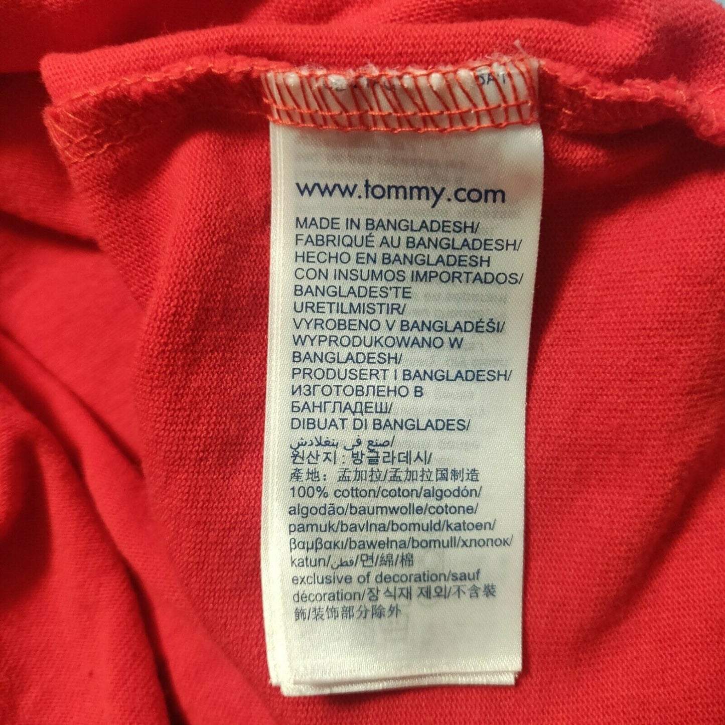 Tommy Hilfiger Jeans Red T-shirt Men Size Medium