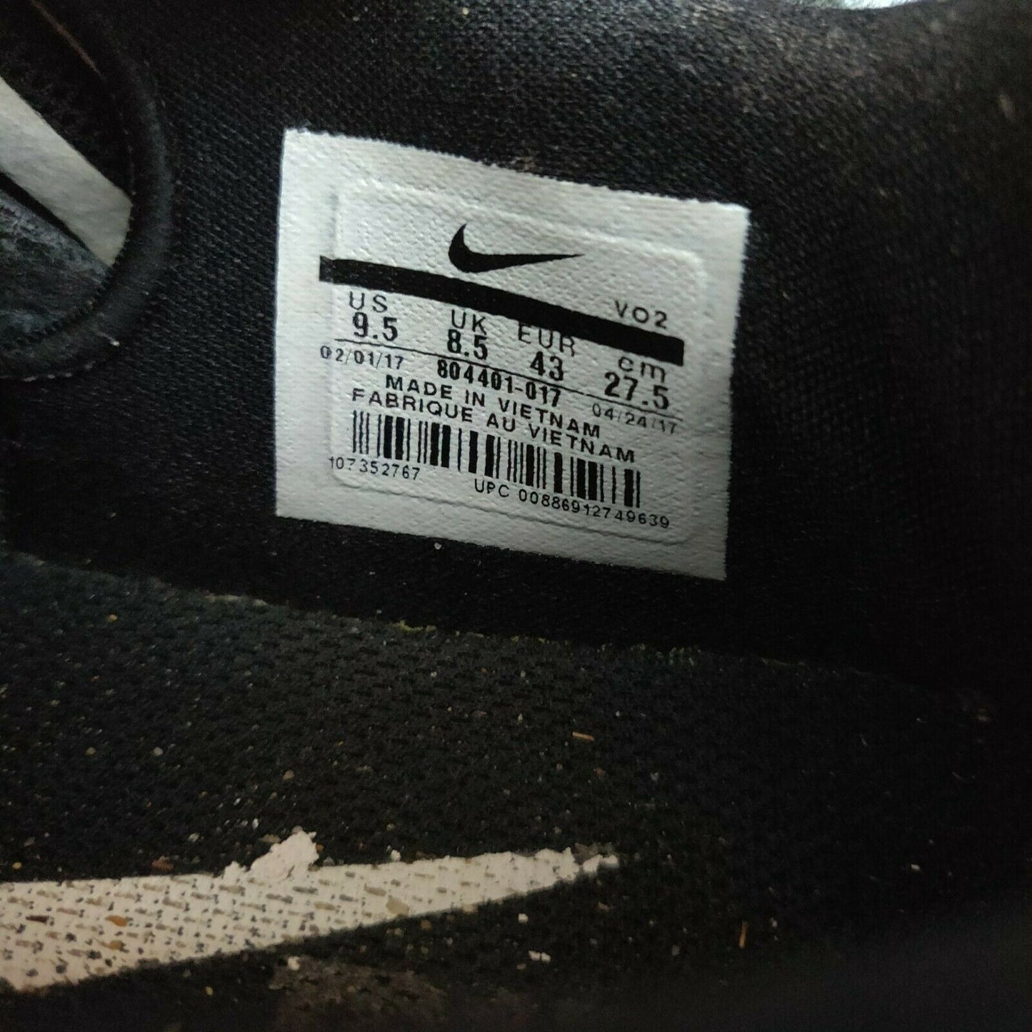 Nike Zoom Speed Trainer Black Training Shoes Men Size UK 8.5