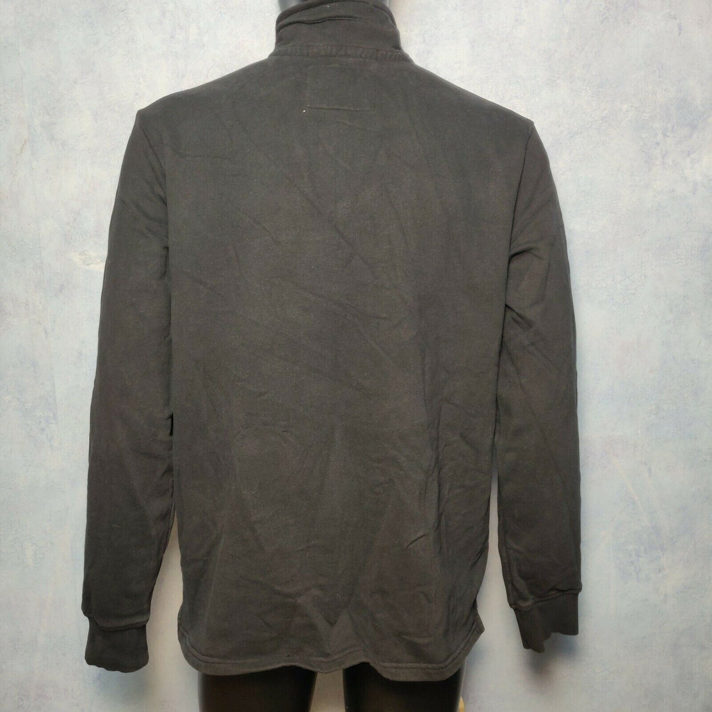 Front Up Rugby Black Sweatshirt 1/4 Zip Men Size XL