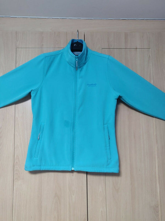 Regatta Blue Softshell Jacket Water Repellent Wind Resistant Women Size UK 12