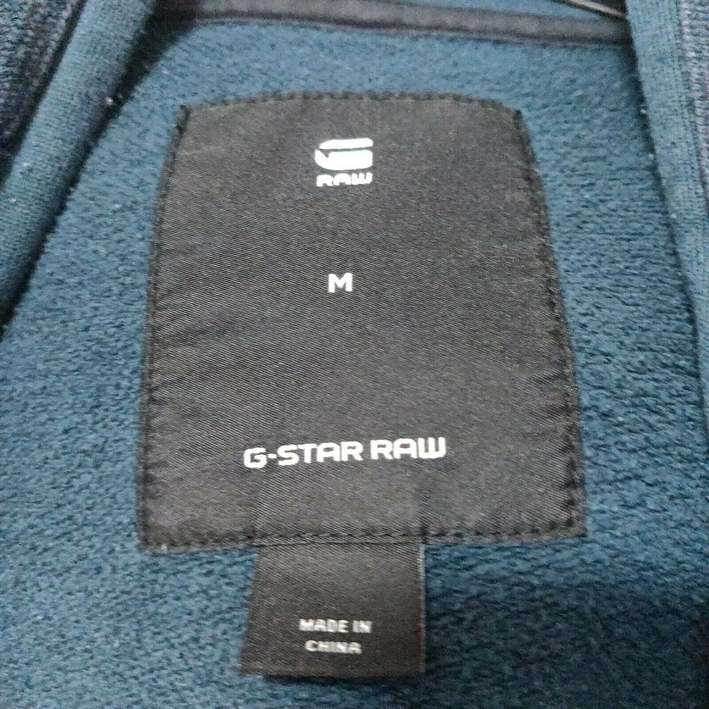 G Star Raw Blue Pullover Hoodie Men Size Medium