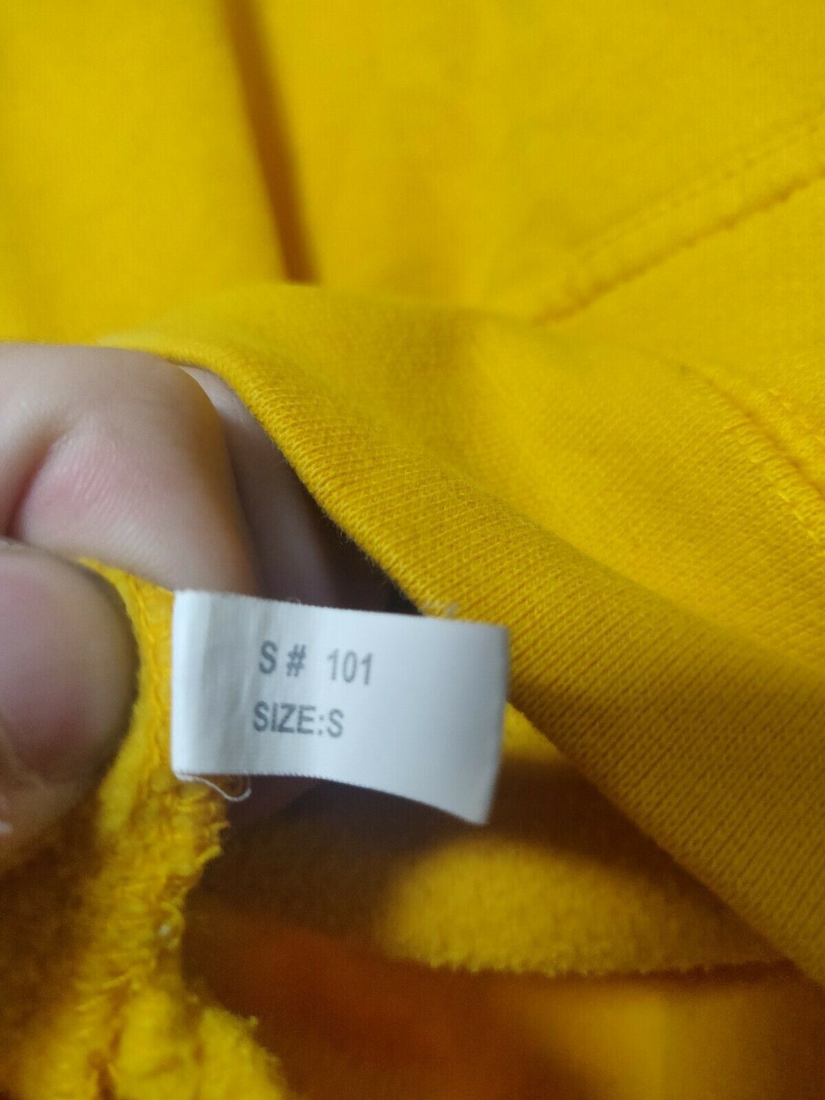 Hollywood California Yellow Pullover Hoodie Men Size Small