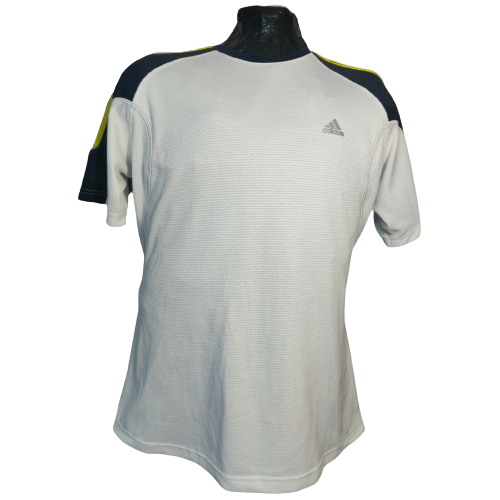 Adidas Clima365 White 3 Stripes T-shirt Men Size Large