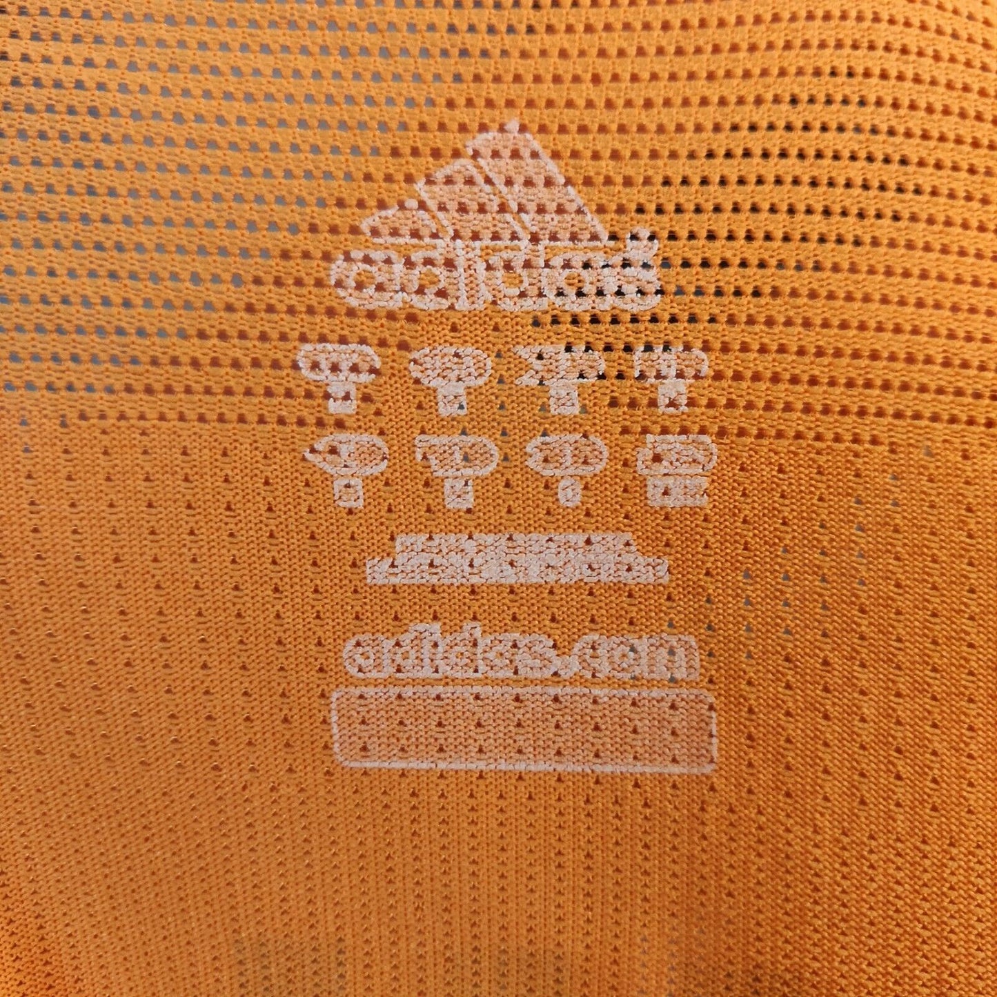 Adidas Orange 3 Stripes Sports Sweatshirt Men Size Medium