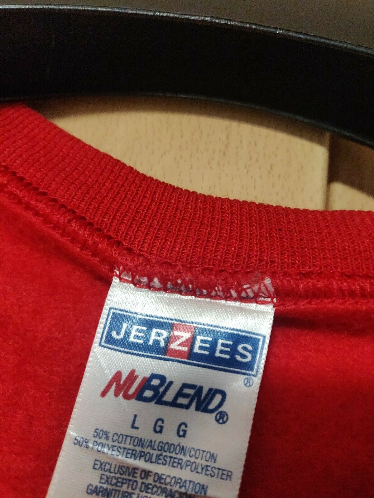 Jerzees Red Sweatshirt Jumper Christmas Santa Claus Men Size Large