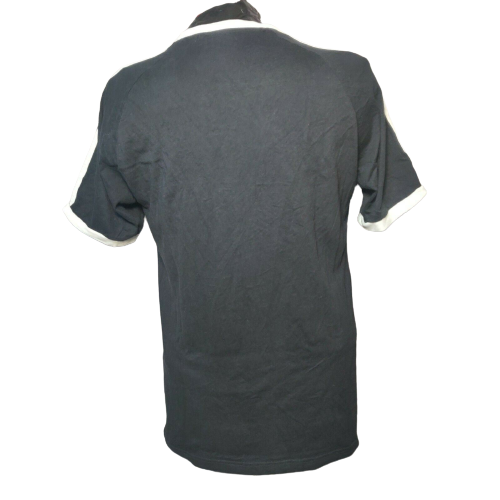 Adidas Black 3 Stripes T-shirt Short Sleeve Men Size Large