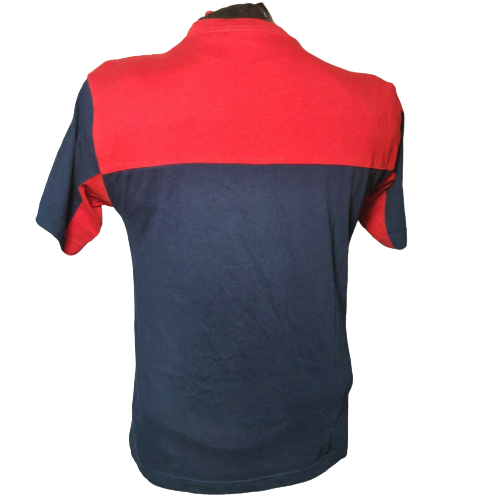 Adidas Red/Navy 3 Stripes Short Sleeve T-shirt Men Size Medium
