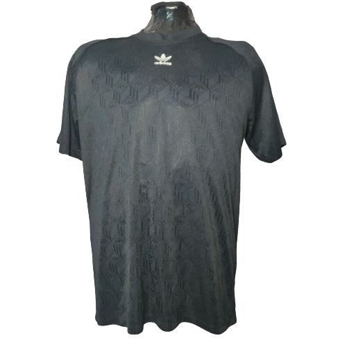 Adidas 3 Stripes Black T-shirt Short Sleeve Men Size Large