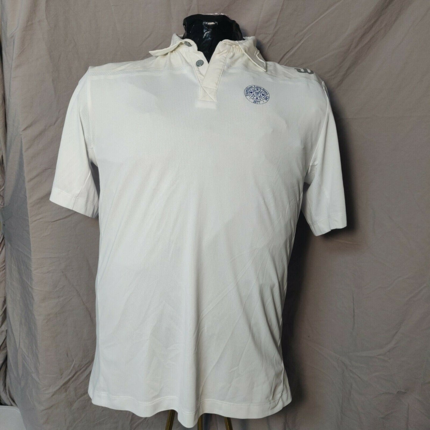 Fitzwilliam Lawn Tennis Club White Wilson Jersey Men Size Medium