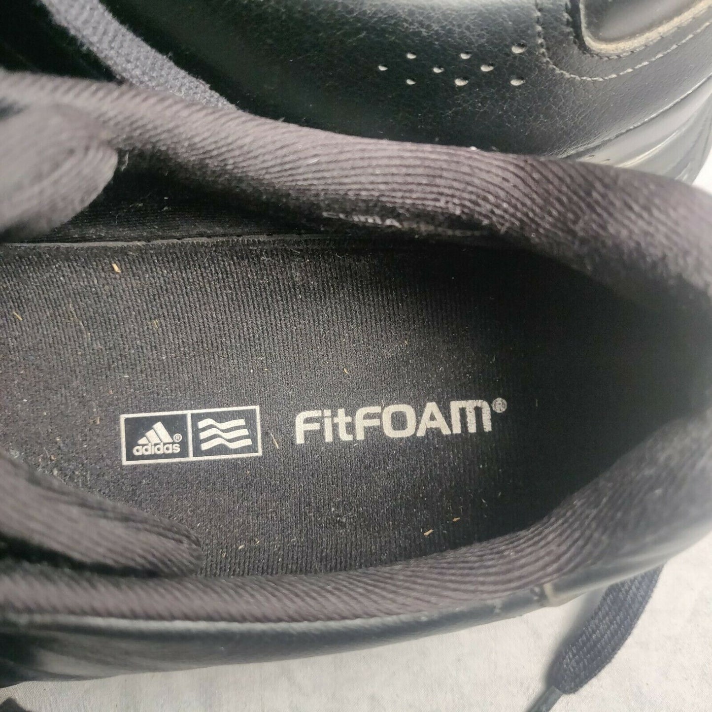 Adidas Green Star Black Fitfoam Climaproof Golf Shoes Men Size UK 10.5