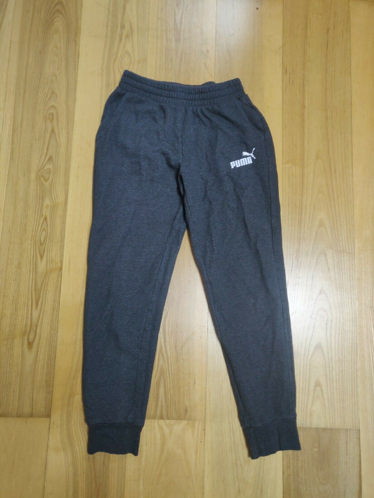 Puma Grey Joggers Sweatpants Tracksuit Bottoms Men Size Small