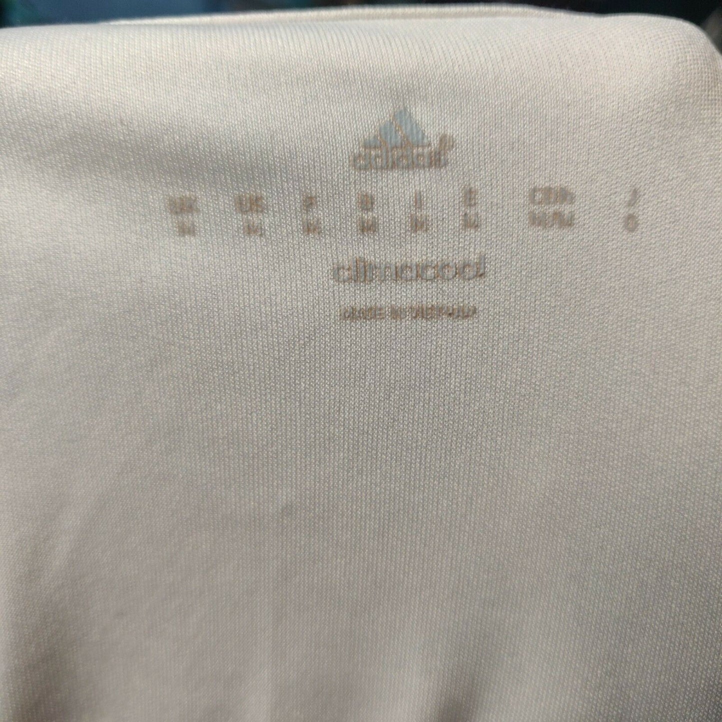 Manchester United 2016 White Adidas Jersey Short Sleeve Men Size Medium