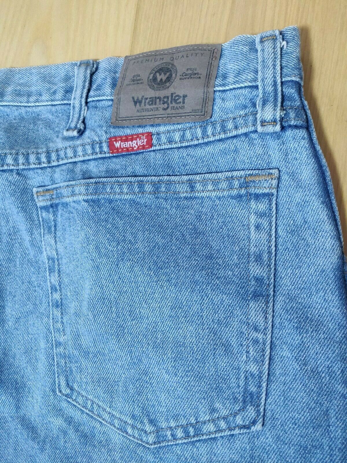 Wrangler Premium Quality Denim Blue Jeans Men Size W38/L30