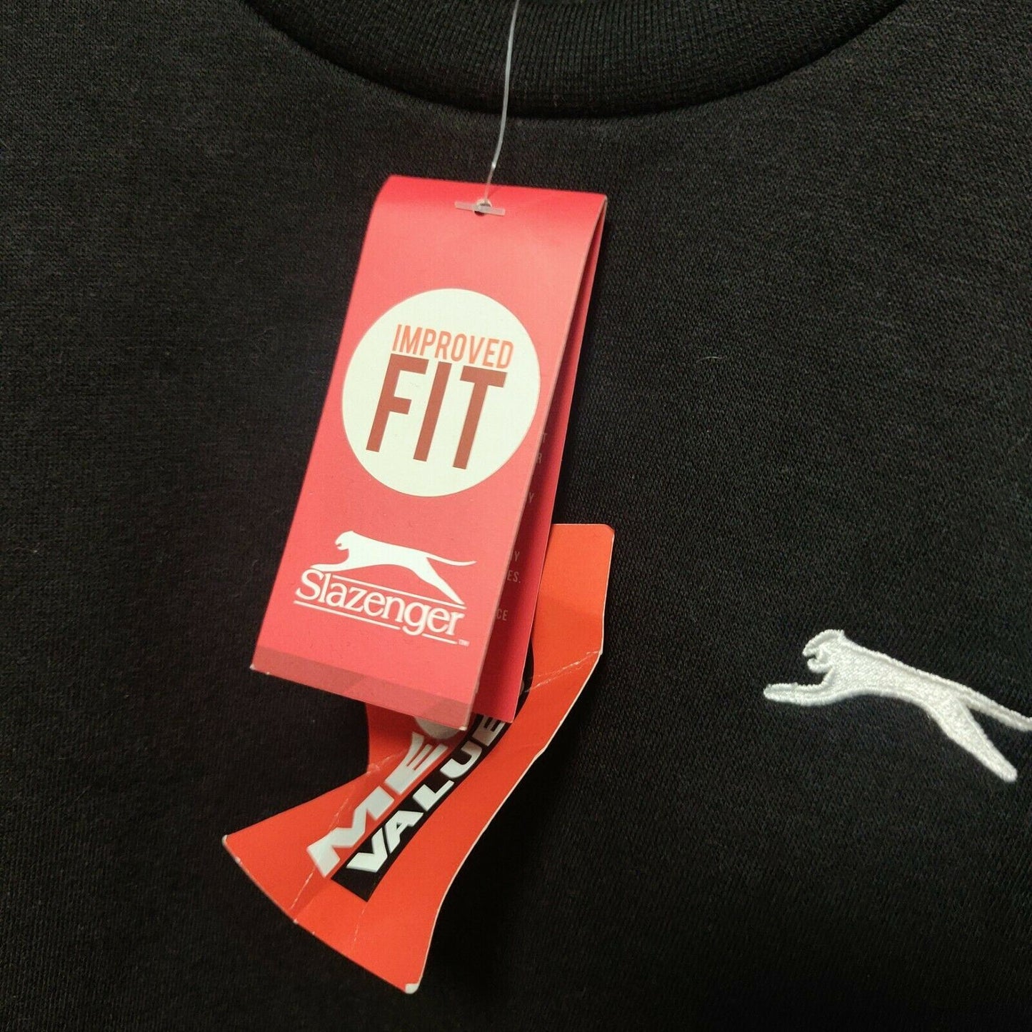 Slazenger Black Sweatshirt Long Sleeve Boys 11-12 Years