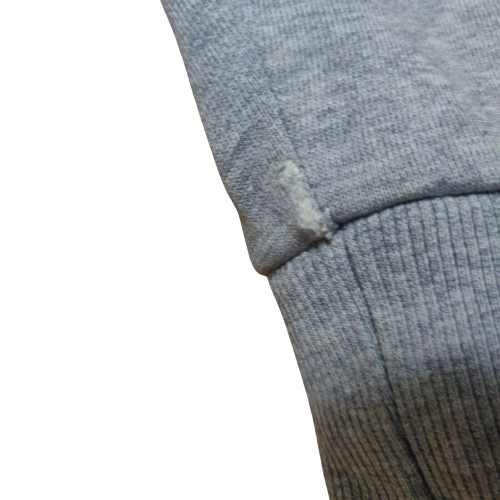 Big Start Vintage Grey Pullover Hoodie Full Zip Men Size Medium