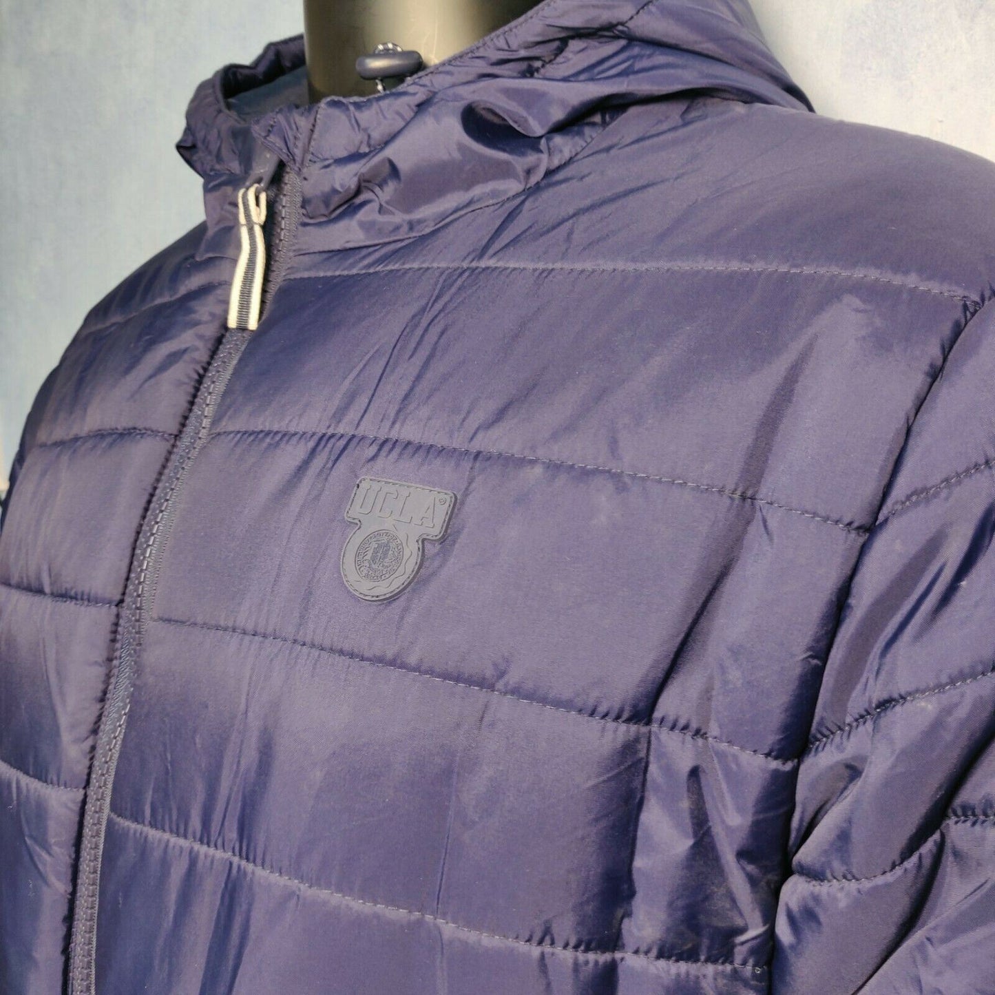 UCLA Heritage Navy Puffer Jacket Men Size XL