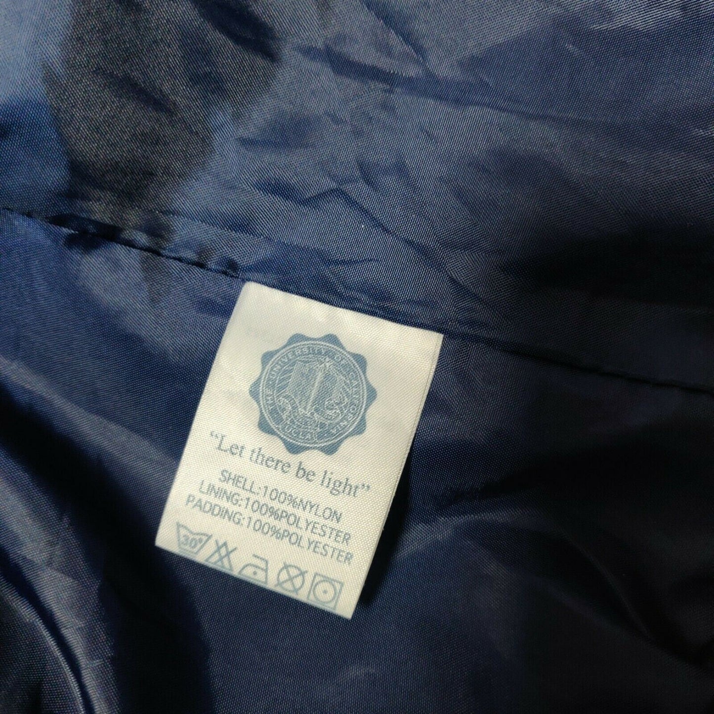 UCLA Heritage Navy Puffer Jacket Men Size XL