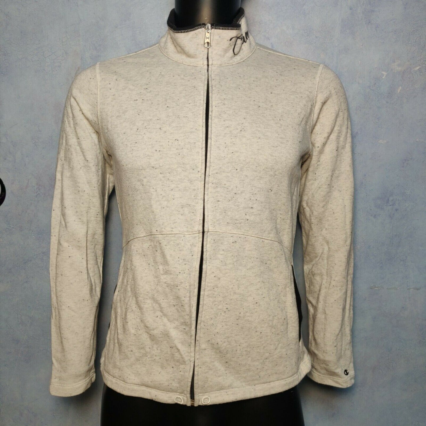 Champion White Sweatshirt Full Zip Women Size Medium