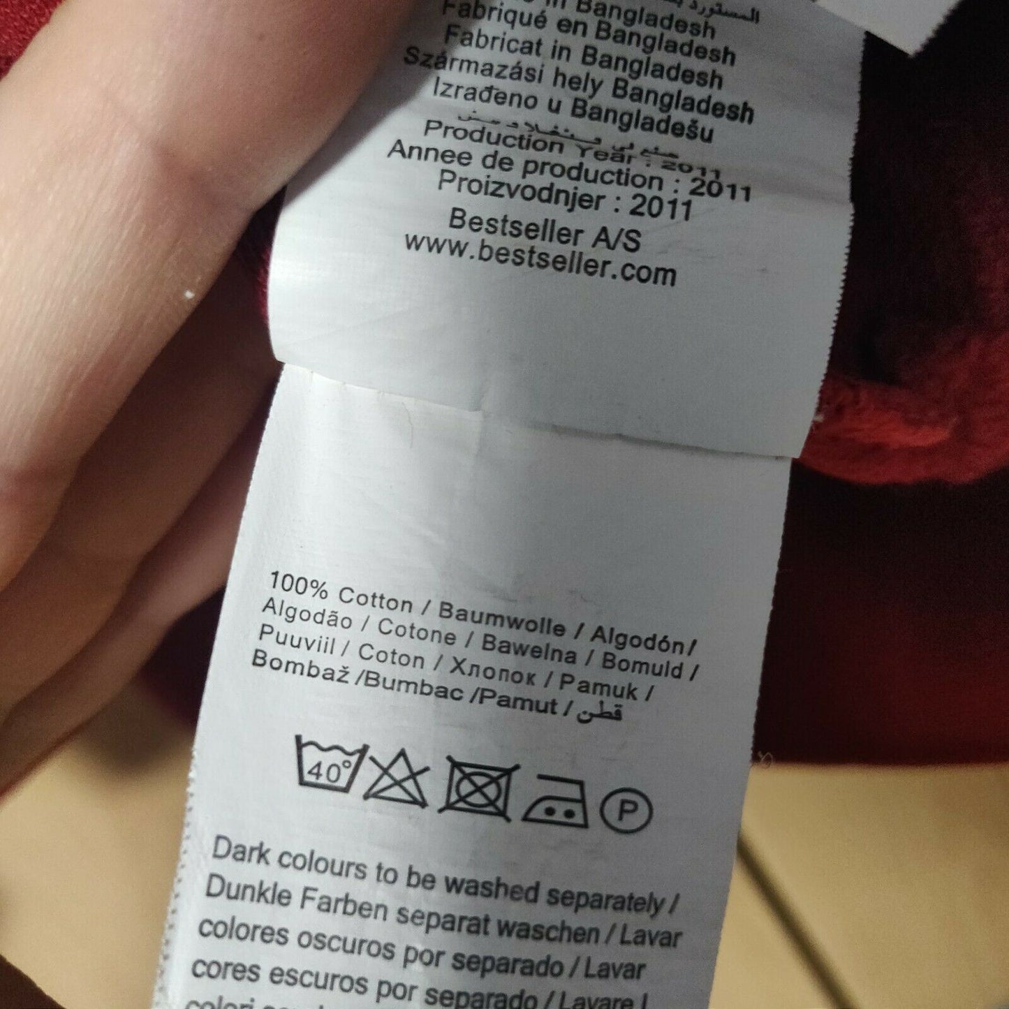 Jack & Jones Vintage Red Pullover Hoodie Men Size Medium