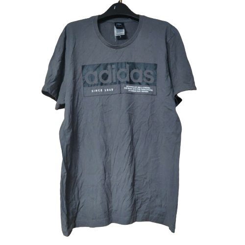 Adidas Grey Sportswear T-Shirt Men Size Medium