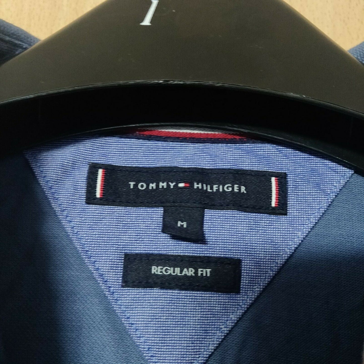 Tommy Hilfiger Blue Regular Fit Polo Shirts Men Size Medium